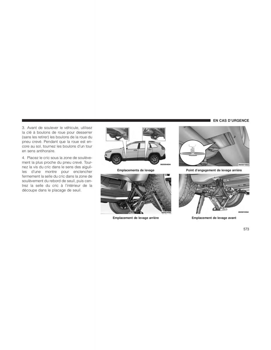 Jeep Cherokee KL manuel du proprietaire / page 575