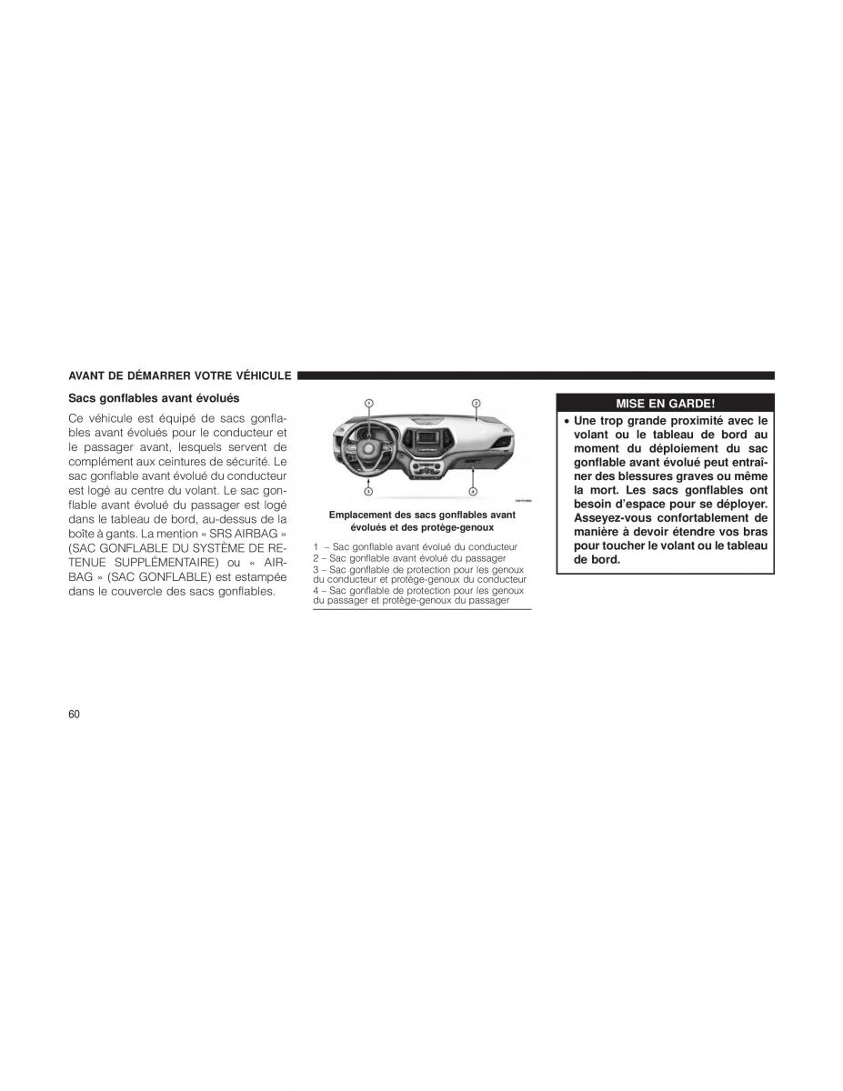 Jeep Cherokee KL manuel du proprietaire / page 62