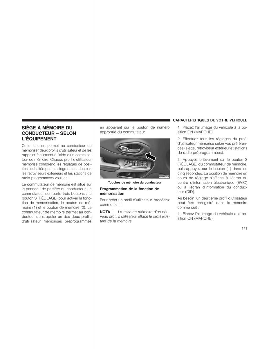 Jeep Cherokee KL manuel du proprietaire / page 143