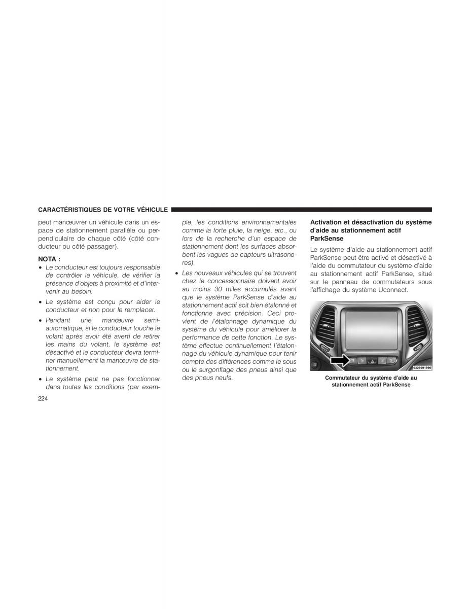 Jeep Cherokee KL manuel du proprietaire / page 226