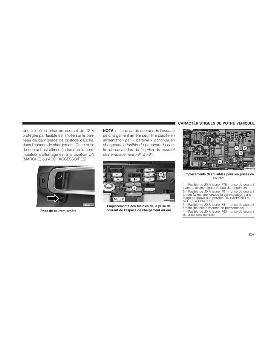 Jeep Cherokee KL manuel du proprietaire / page 259