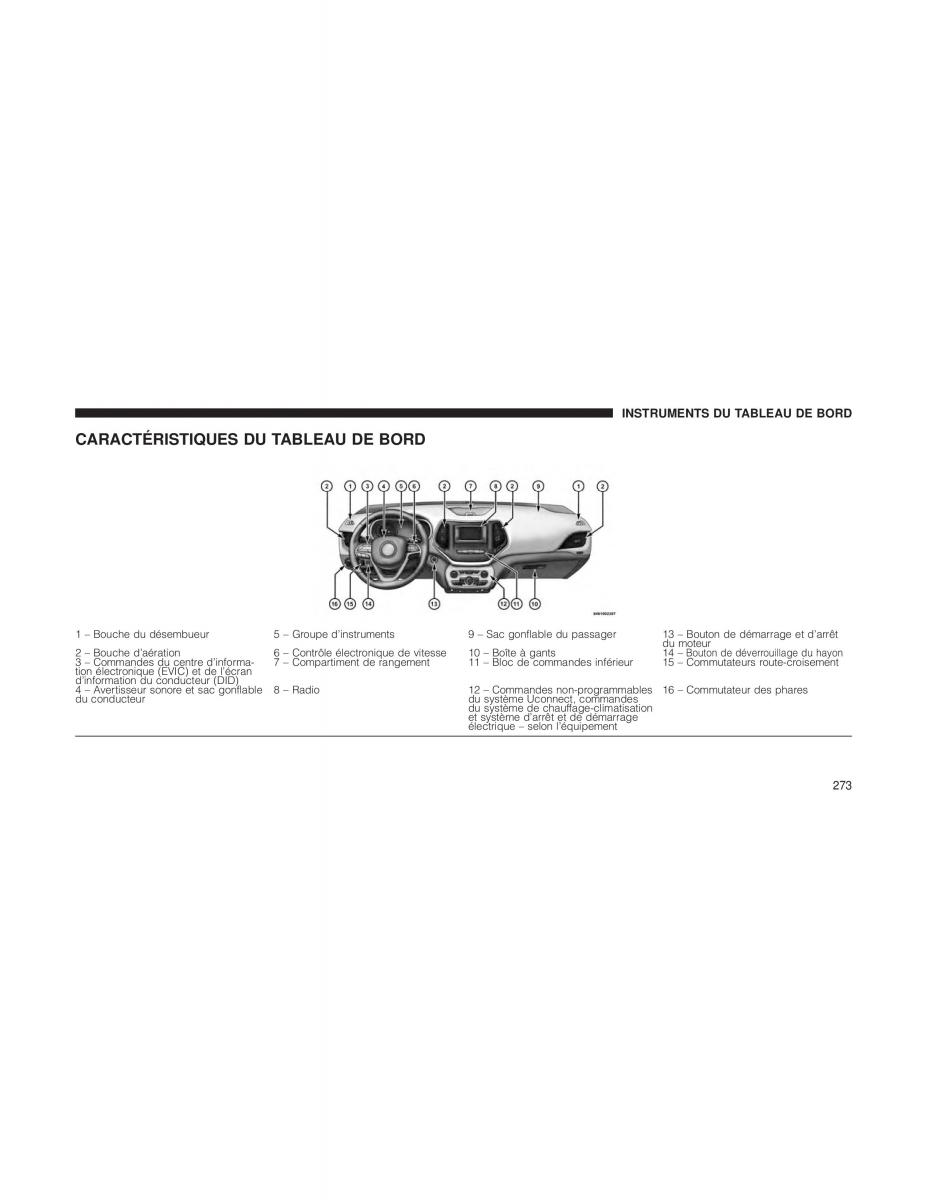 Jeep Cherokee KL manuel du proprietaire / page 275