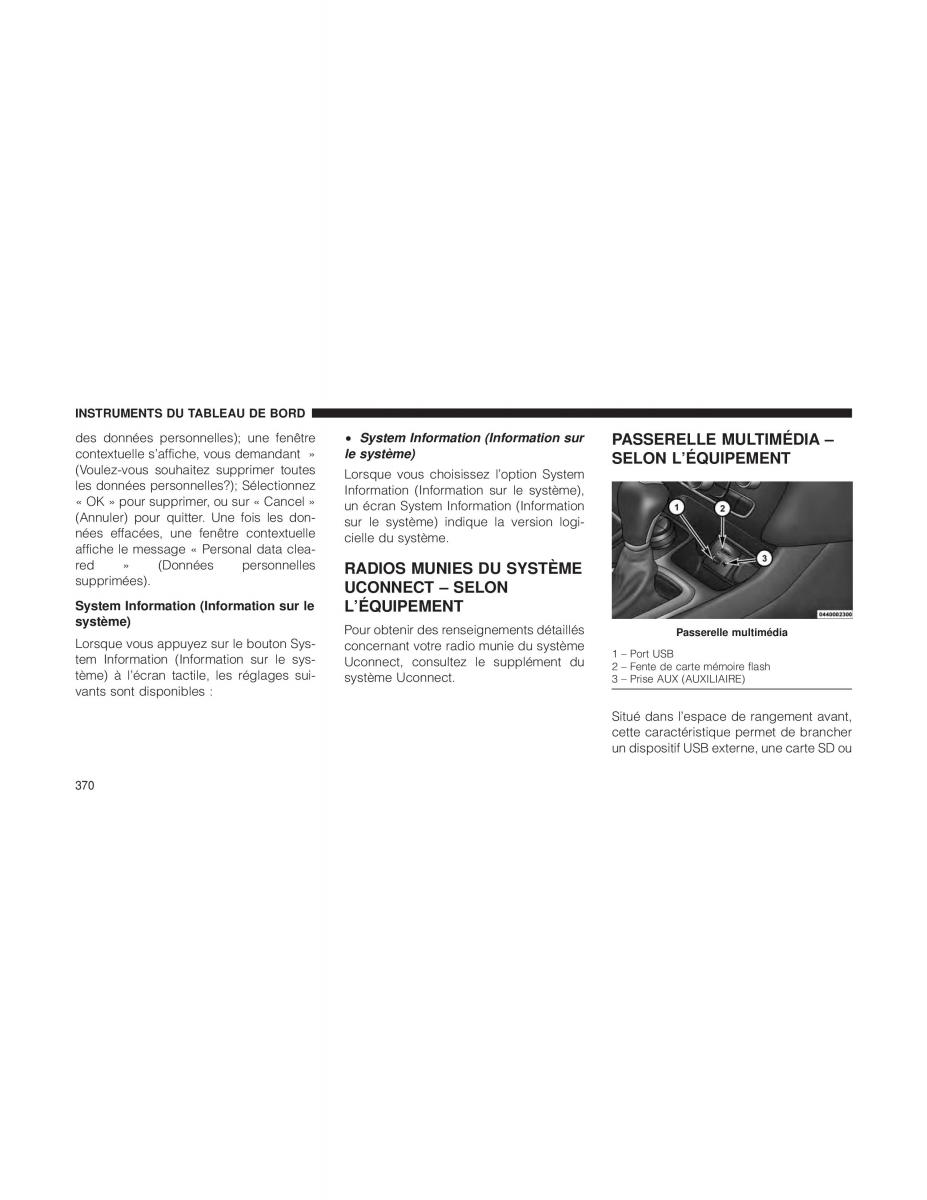 Jeep Cherokee KL manuel du proprietaire / page 372