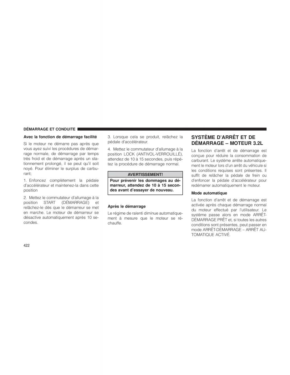 Jeep Cherokee KL manuel du proprietaire / page 424