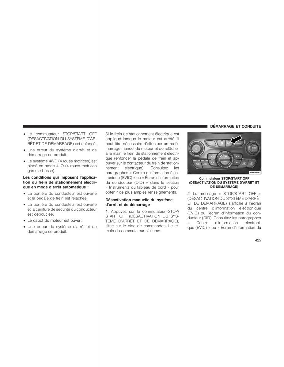 Jeep Cherokee KL manuel du proprietaire / page 427