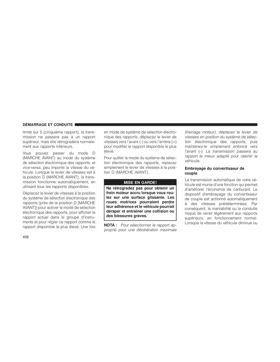 Jeep Cherokee KL manuel du proprietaire / page 440