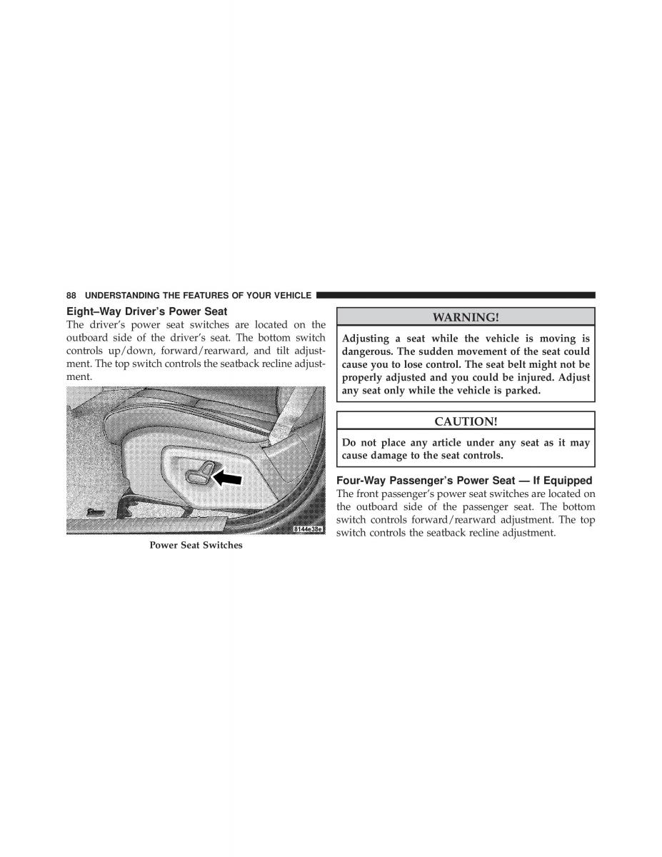 Jeep Commander owners manual XK XH / page 88