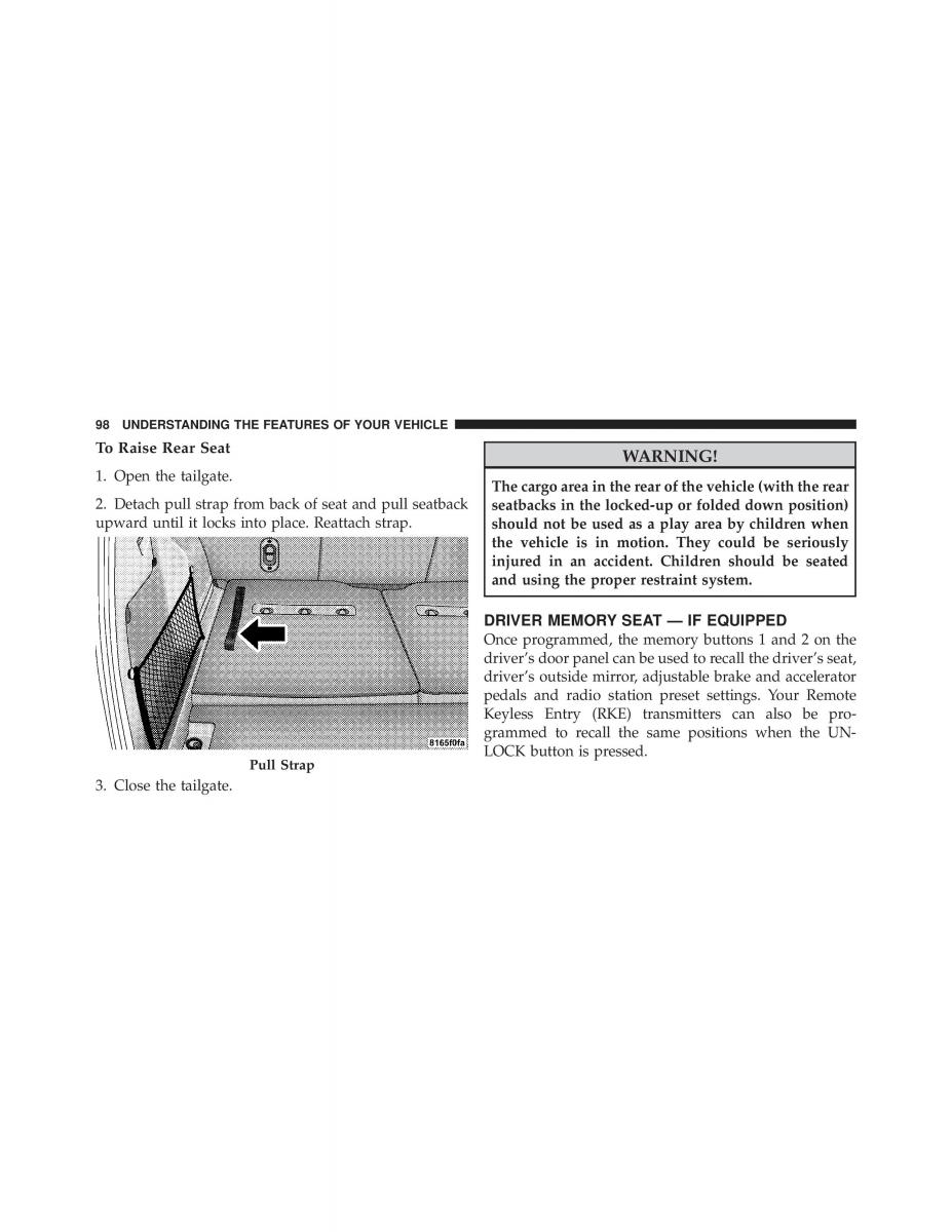 Jeep Commander owners manual XK XH / page 98