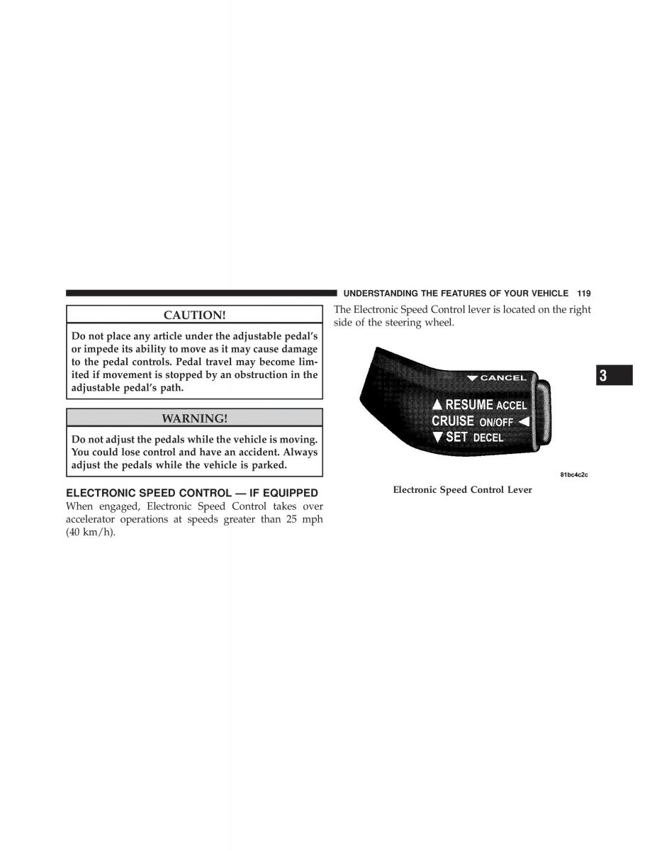 Jeep Commander owners manual XK XH / page 119