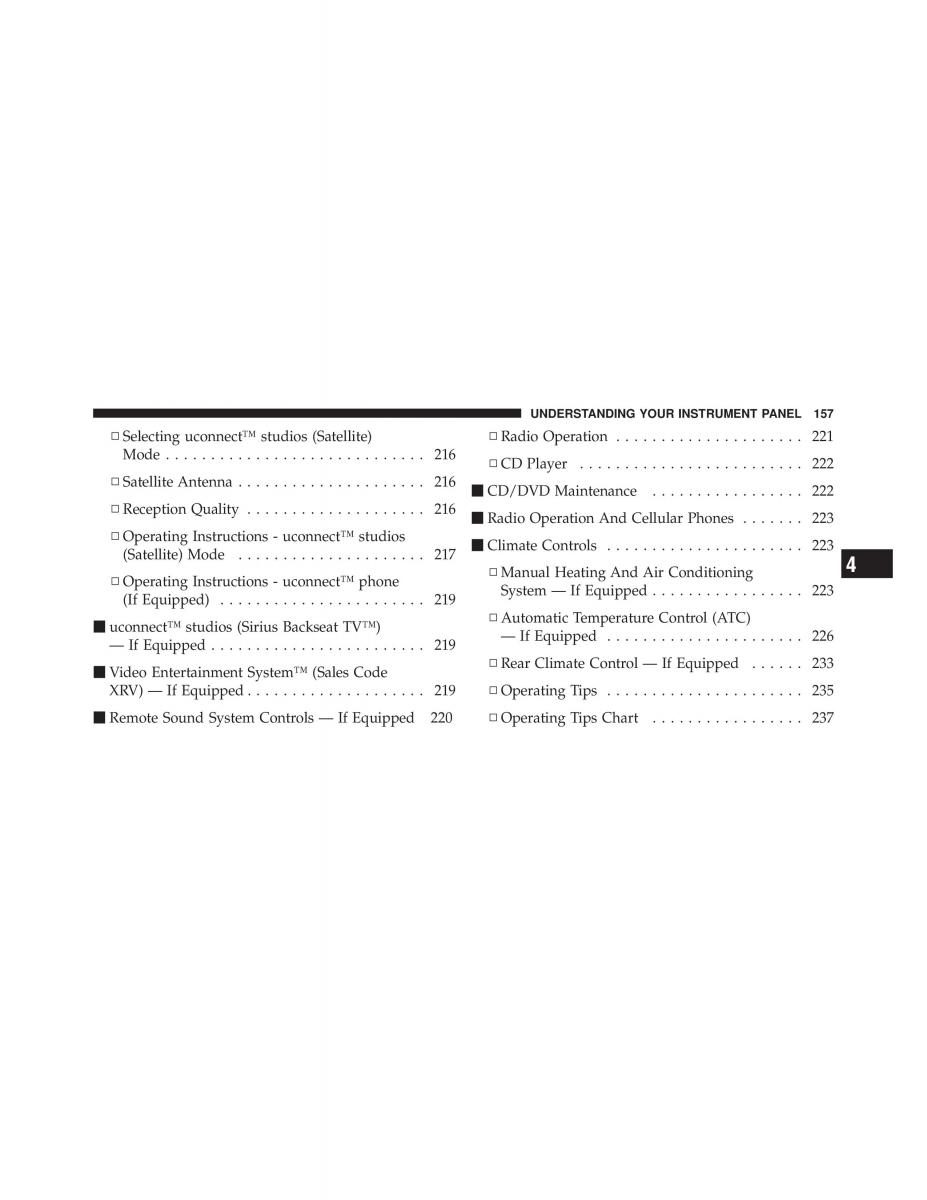 Jeep Commander owners manual XK XH / page 157