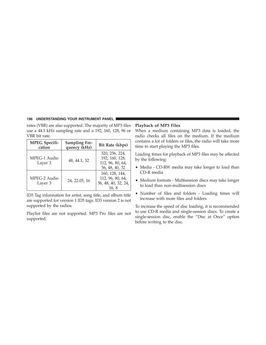 Jeep Commander owners manual XK XH / page 196