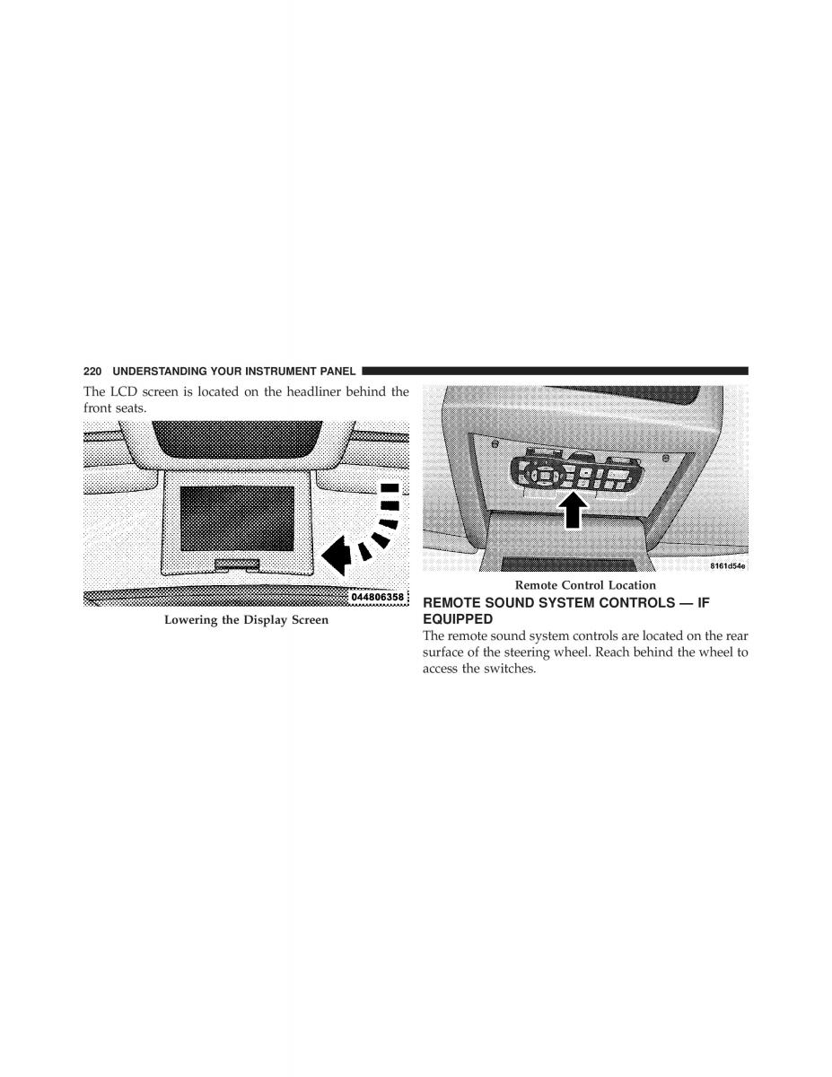 Jeep Commander owners manual XK XH / page 220