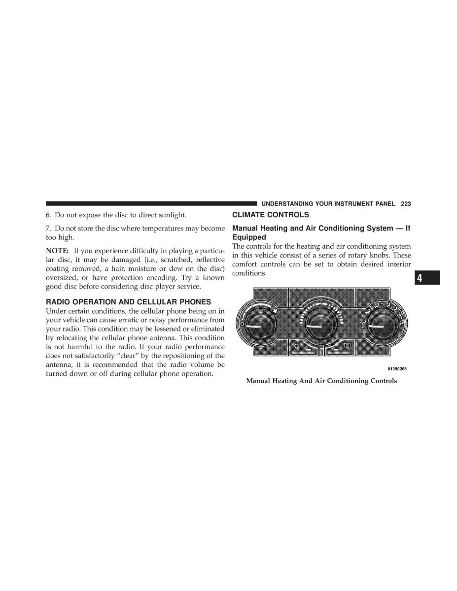 Jeep Commander owners manual XK XH / page 223