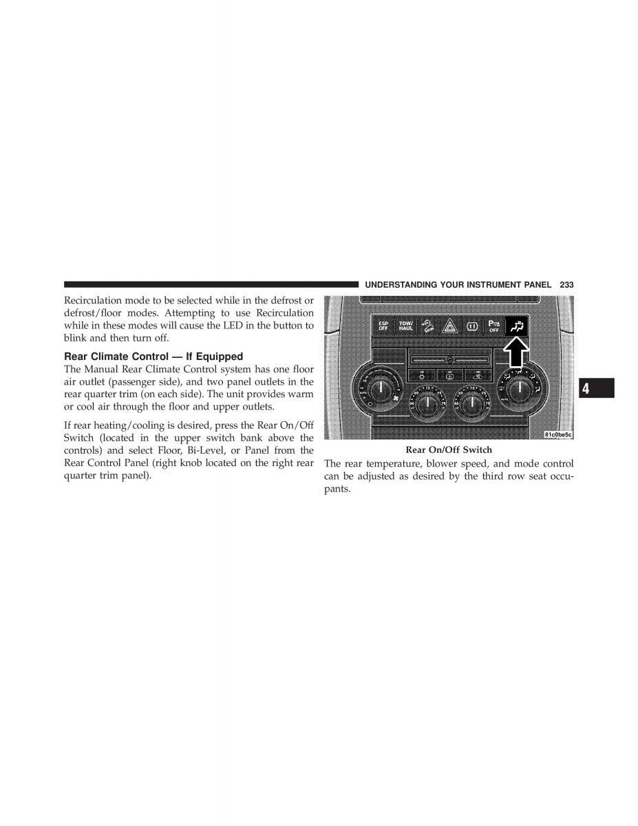 Jeep Commander owners manual XK XH / page 233