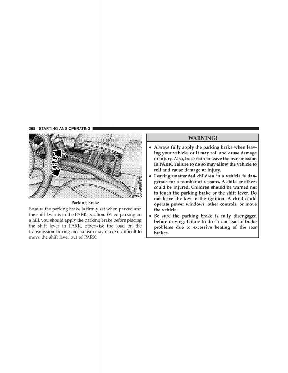 Jeep Commander owners manual XK XH / page 268