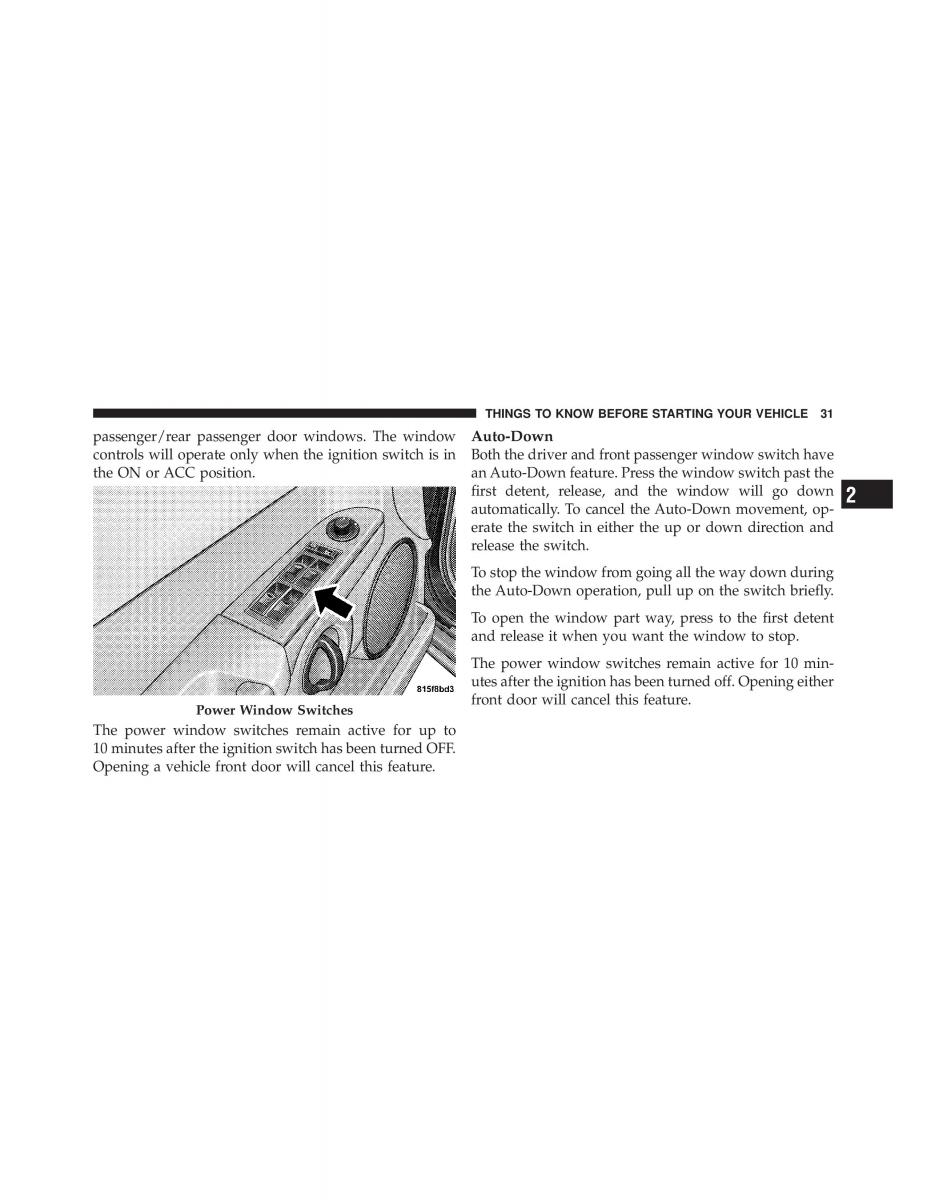 Jeep Commander owners manual XK XH / page 31