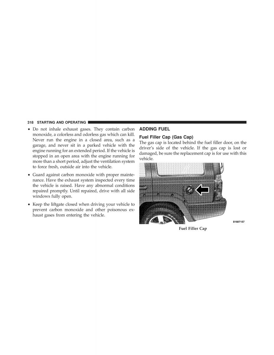 Jeep Commander owners manual XK XH / page 318