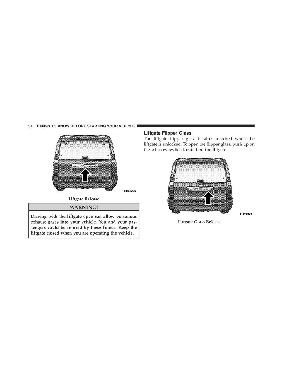 Jeep Commander owners manual XK XH / page 34