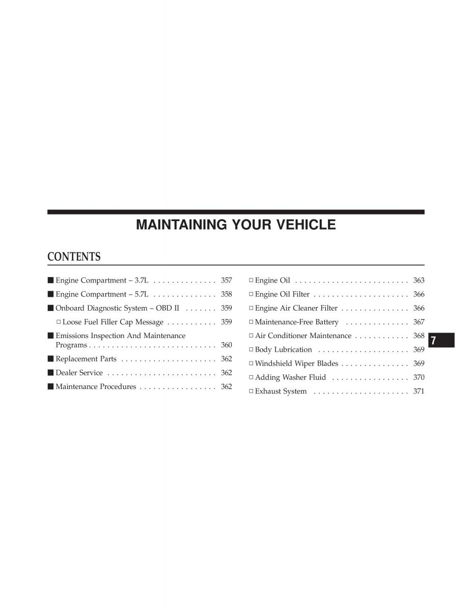 Jeep Commander owners manual XK XH / page 355