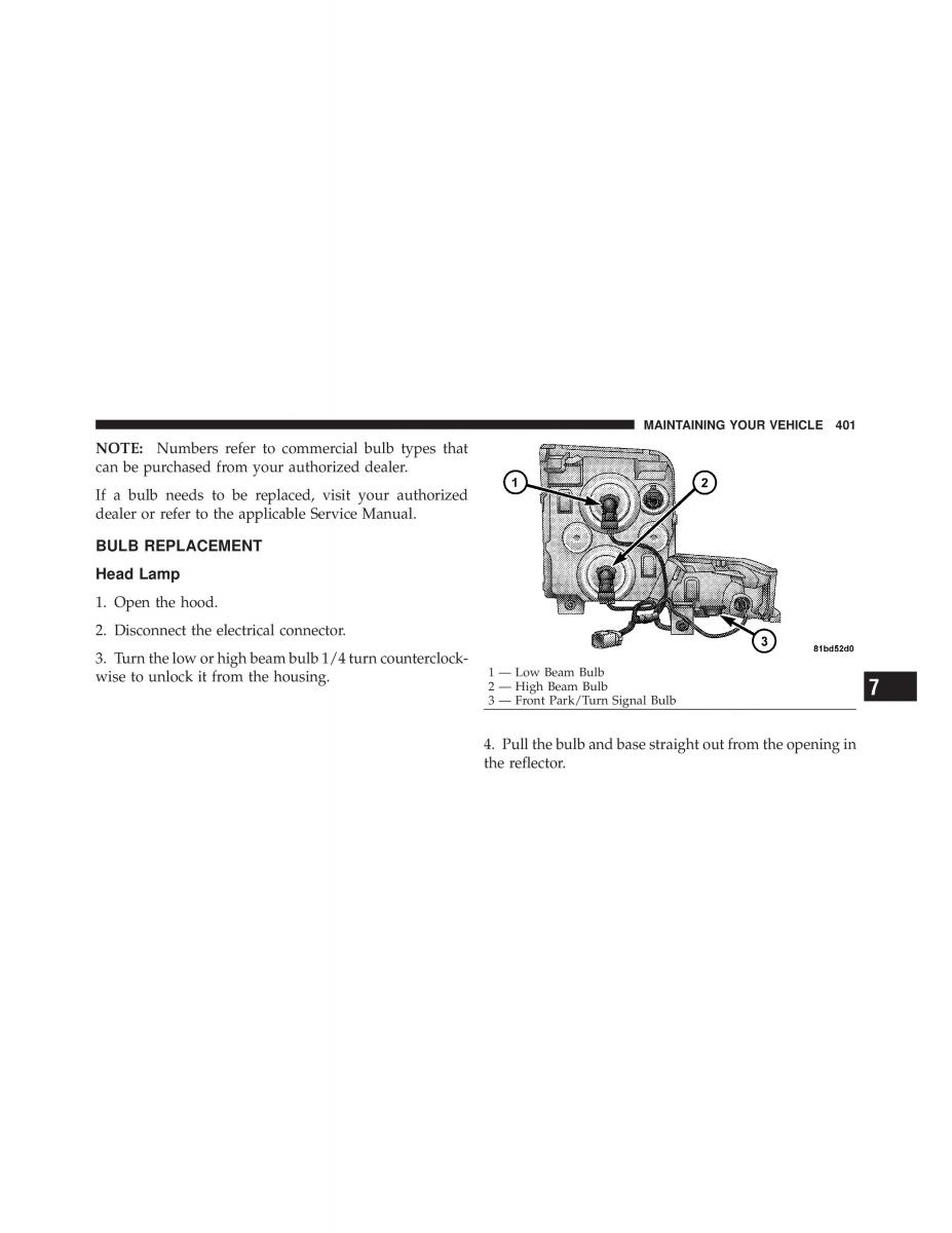 Jeep Commander owners manual XK XH / page 401