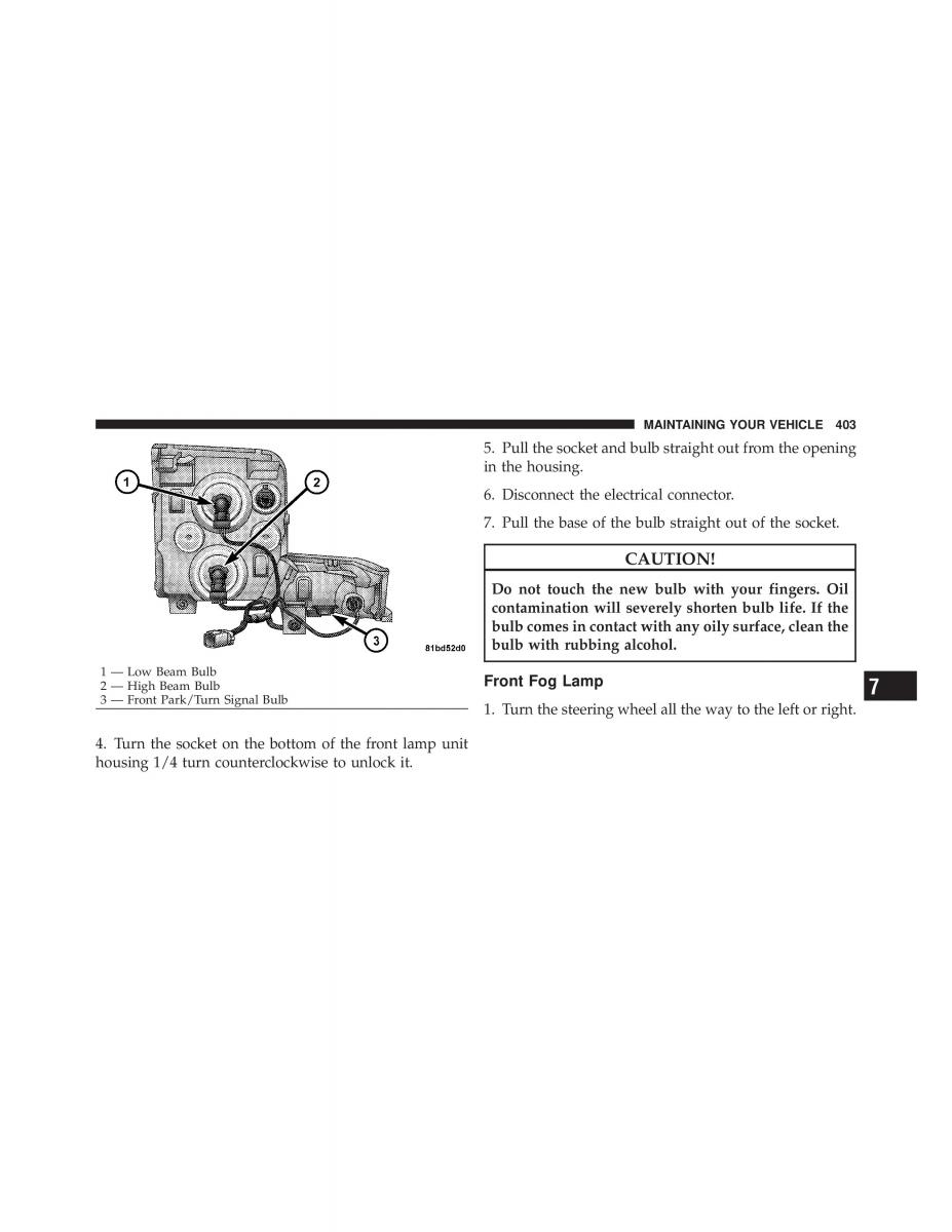 Jeep Commander owners manual XK XH / page 403