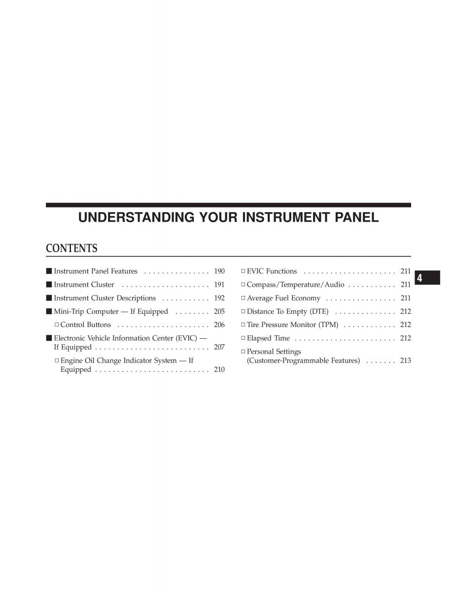 Jeep Compass owners manual / page 189