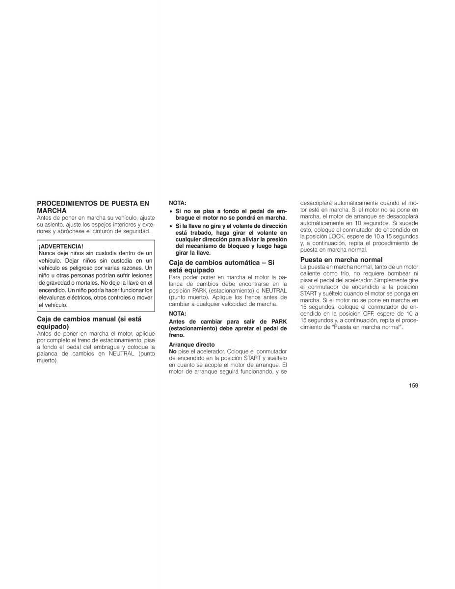 Jeep Compass manual del propietario / page 161