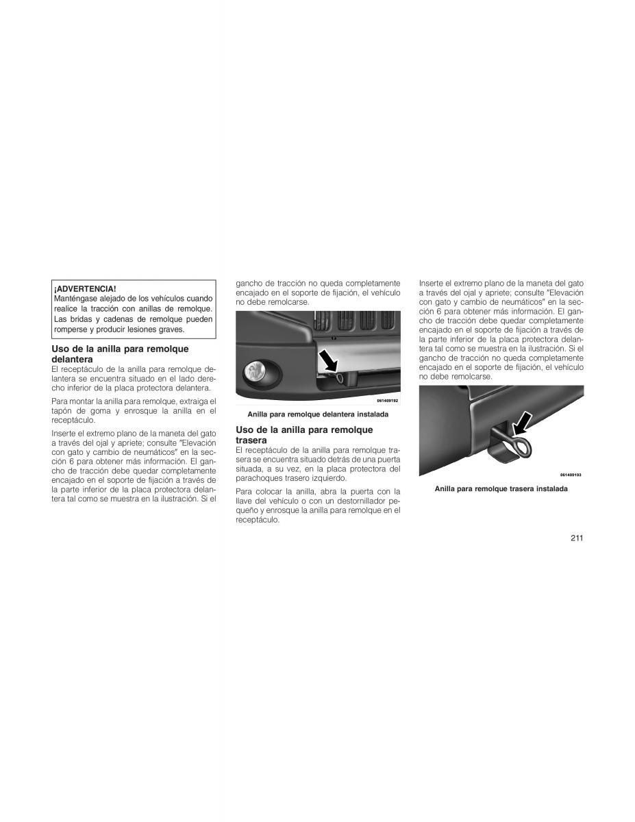 Jeep Compass manual del propietario / page 213