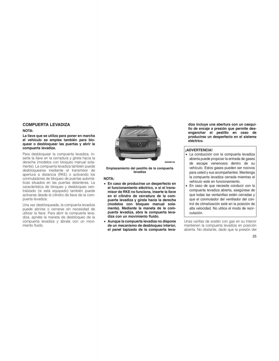 Jeep Compass manual del propietario / page 27