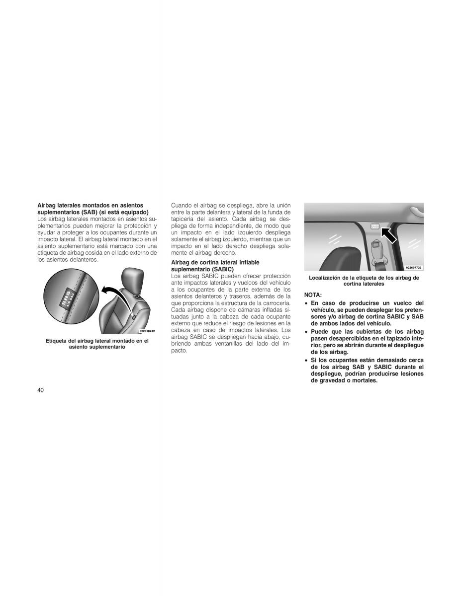 Jeep Compass manual del propietario / page 42