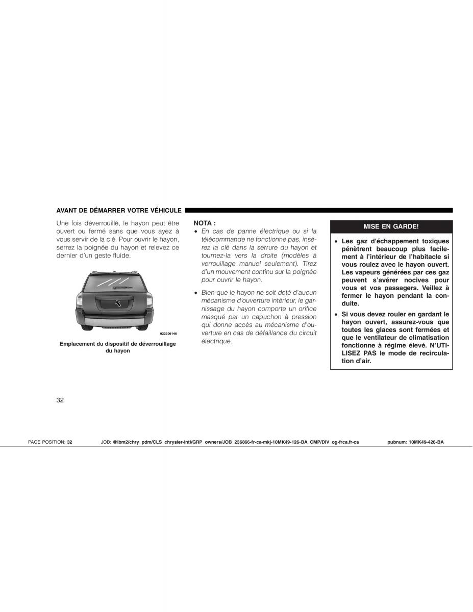 Jeep Compass manuel du proprietaire / page 32