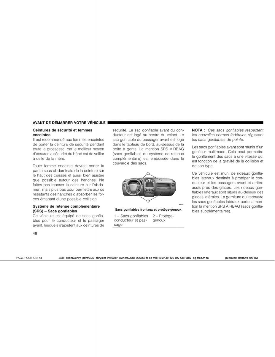 Jeep Compass manuel du proprietaire / page 48