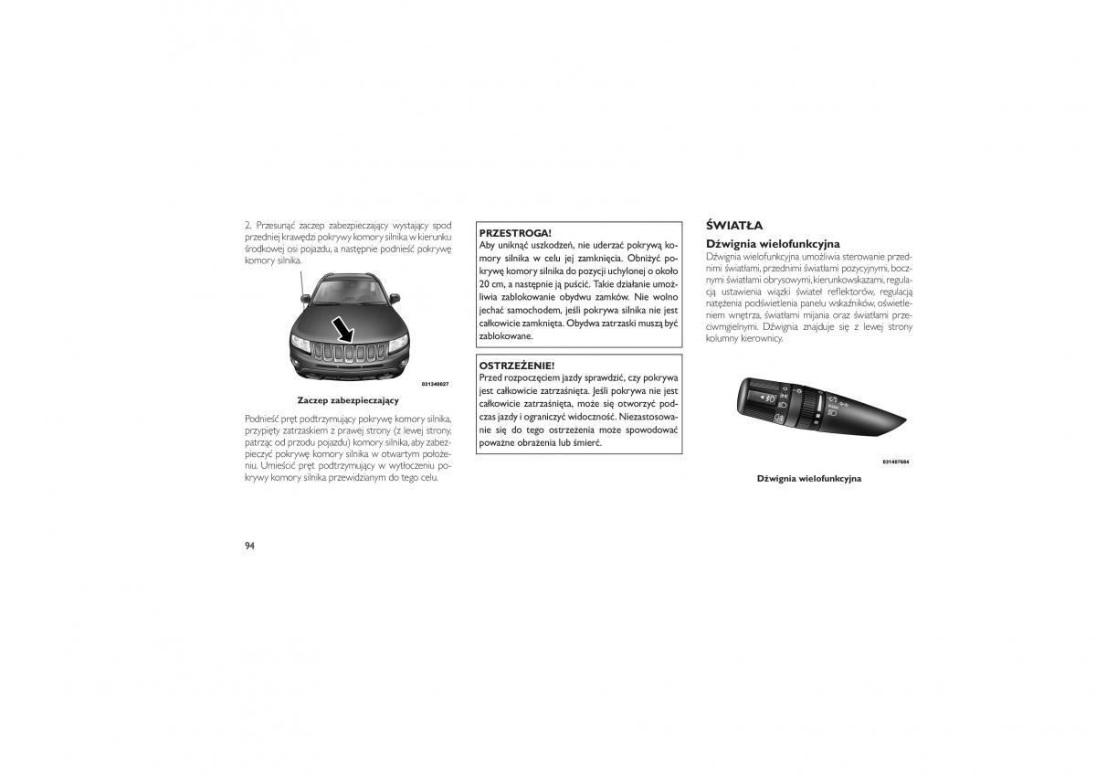 Jeep Compass instrukcja obslugi / page 98