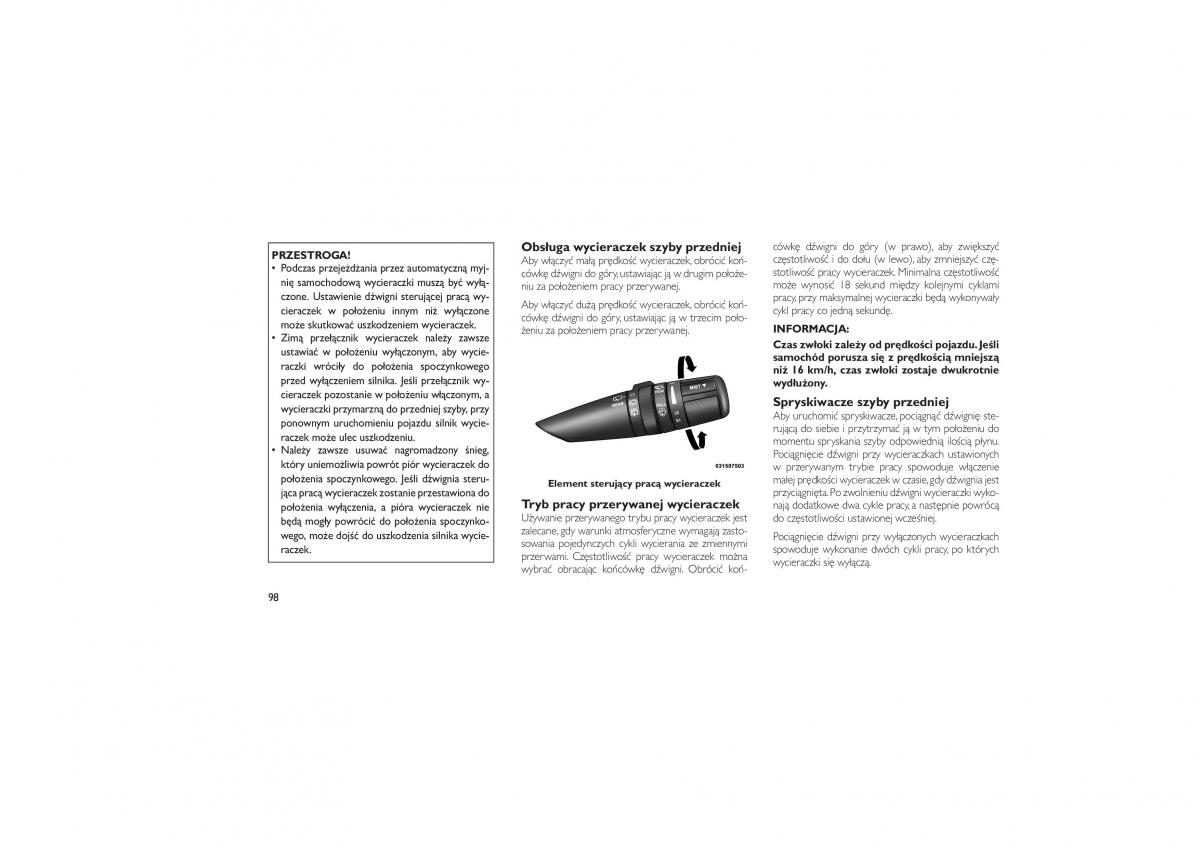 Jeep Compass instrukcja obslugi / page 102