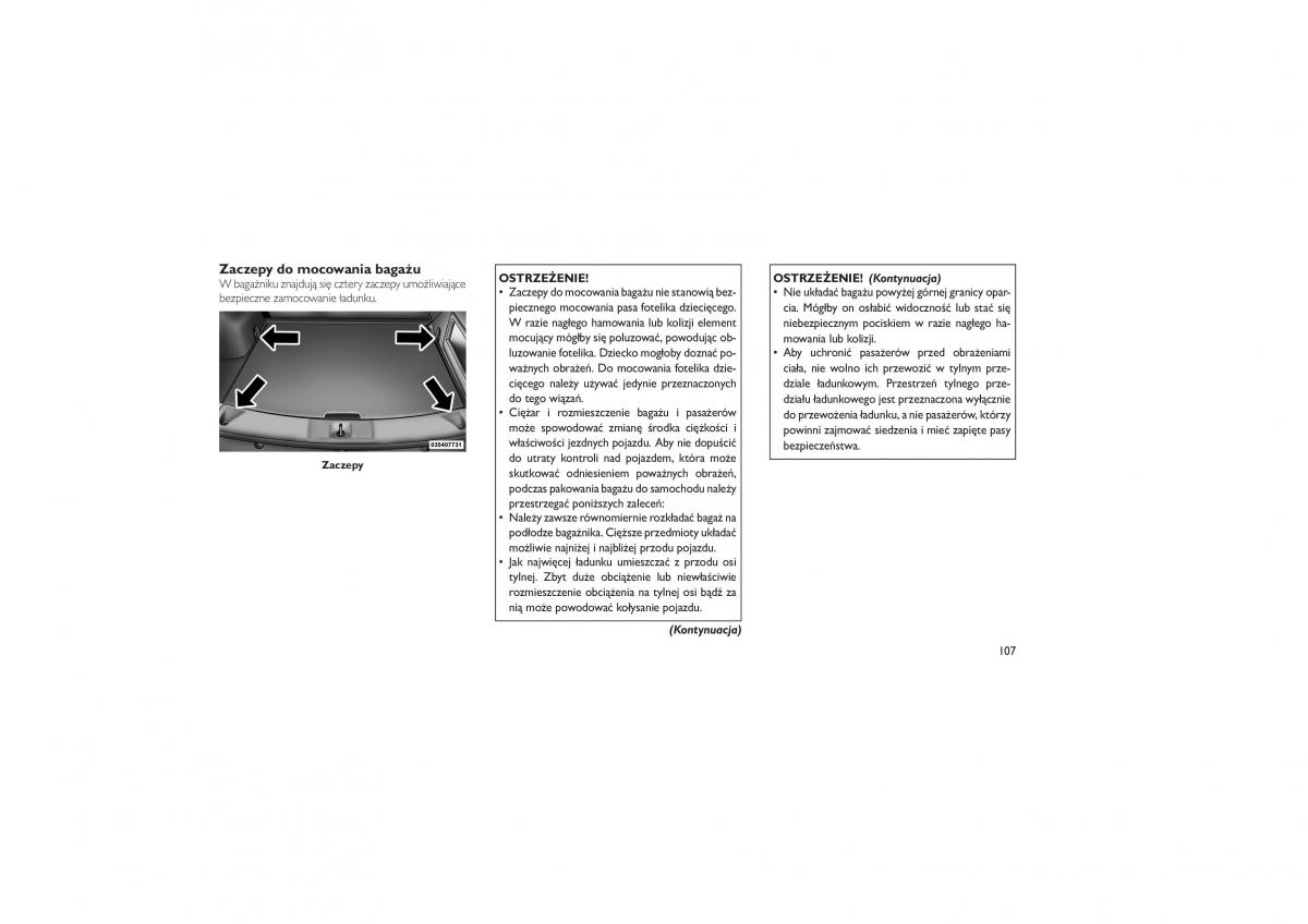 Jeep Compass instrukcja obslugi / page 111