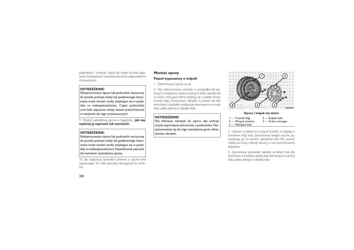 Jeep Compass instrukcja obslugi / page 204