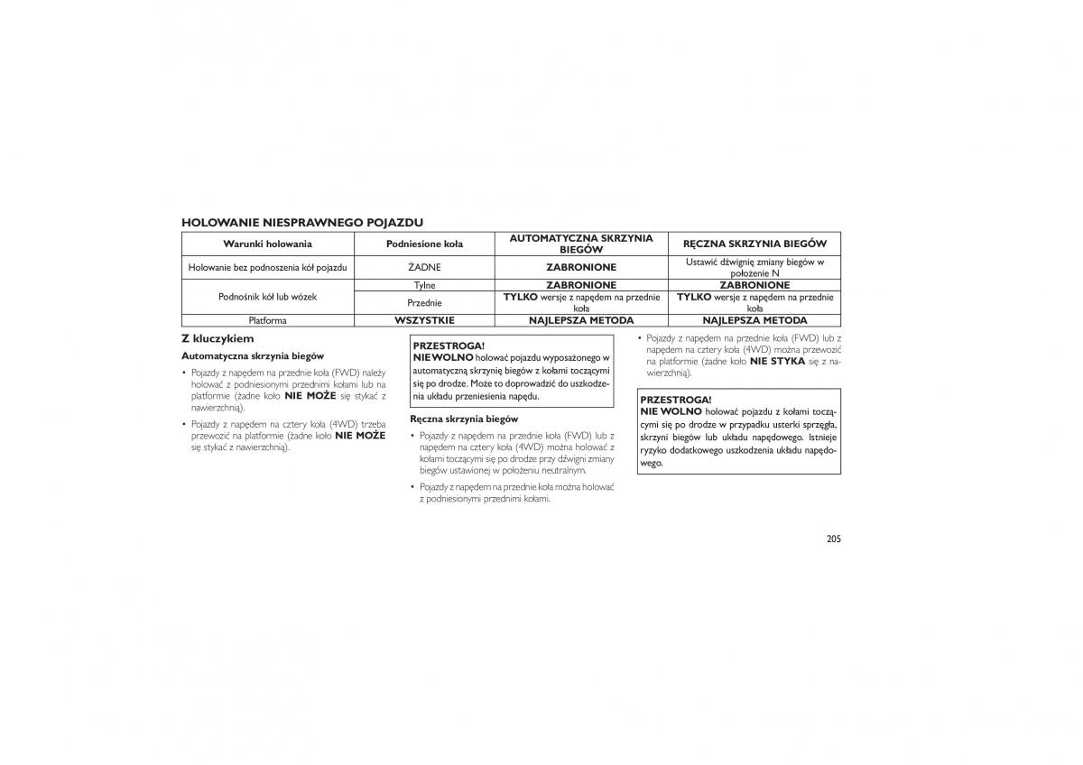 Jeep Compass instrukcja obslugi / page 209