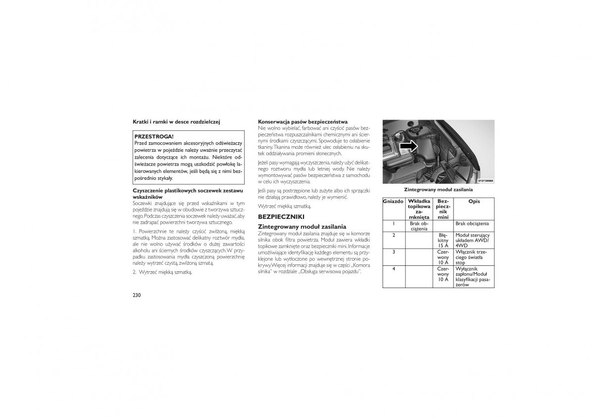 Jeep Compass instrukcja obslugi / page 234