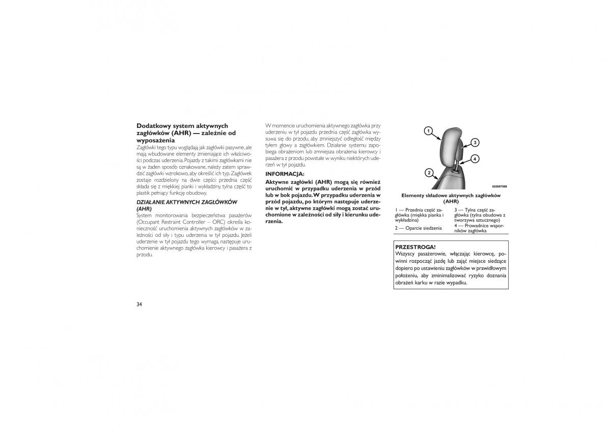 Jeep Compass instrukcja obslugi / page 38