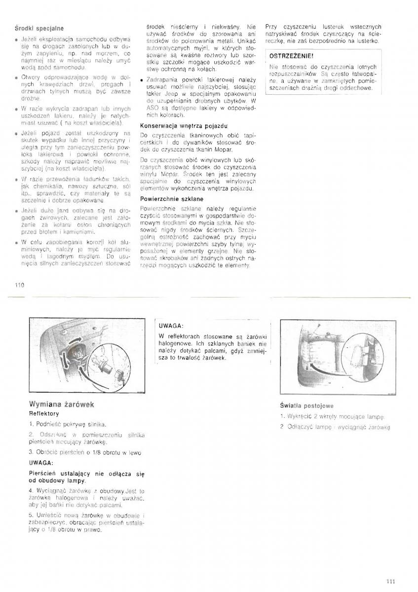 Jeep Grand Cherokee ZJ instrukcja obslugi / page 57