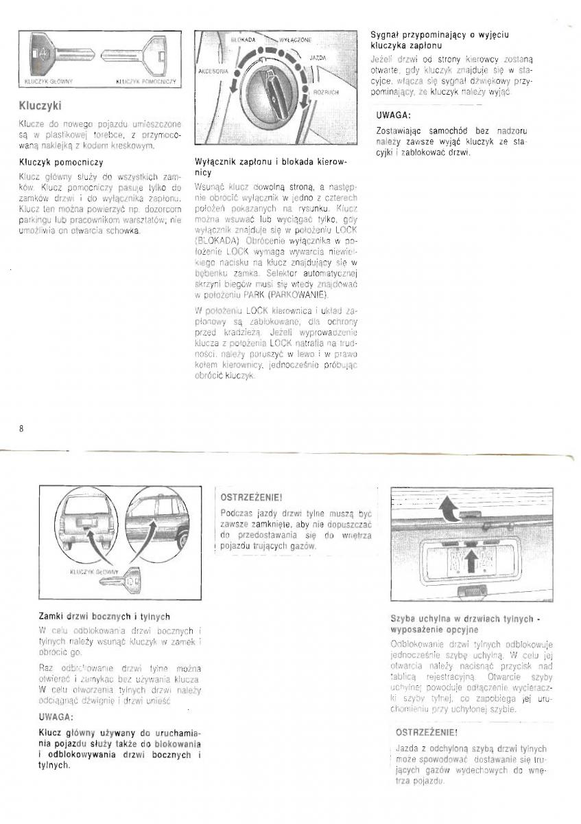 Jeep Grand Cherokee ZJ instrukcja obslugi / page 6