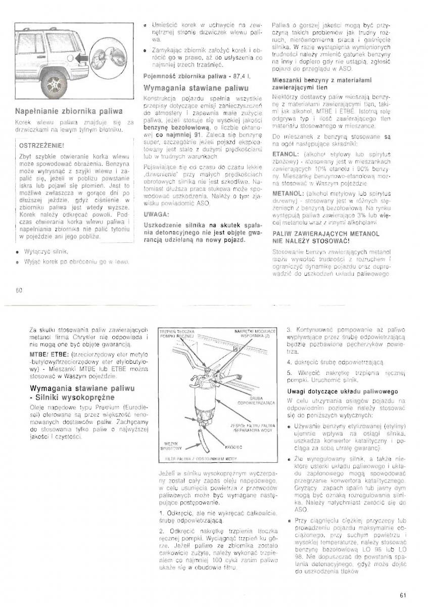 Jeep Grand Cherokee ZJ instrukcja obslugi / page 32