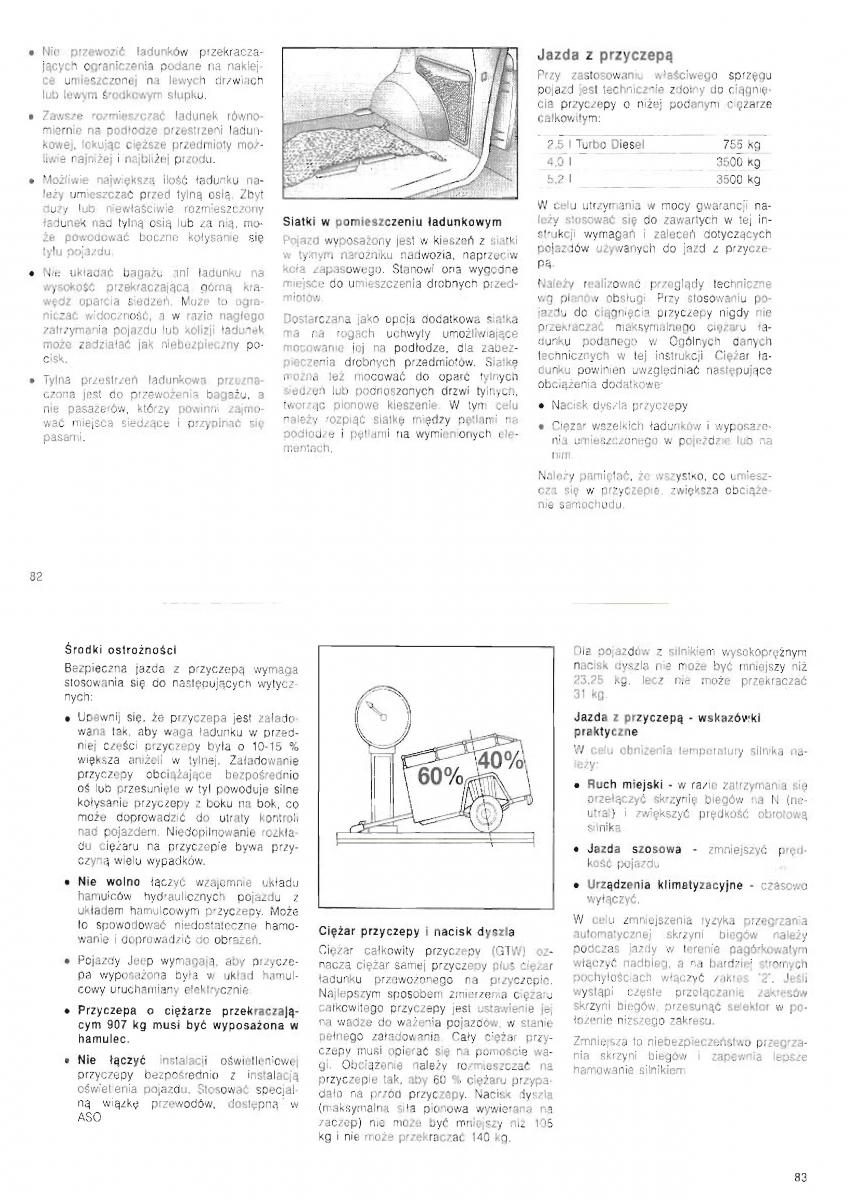 Jeep Grand Cherokee ZJ instrukcja obslugi / page 43