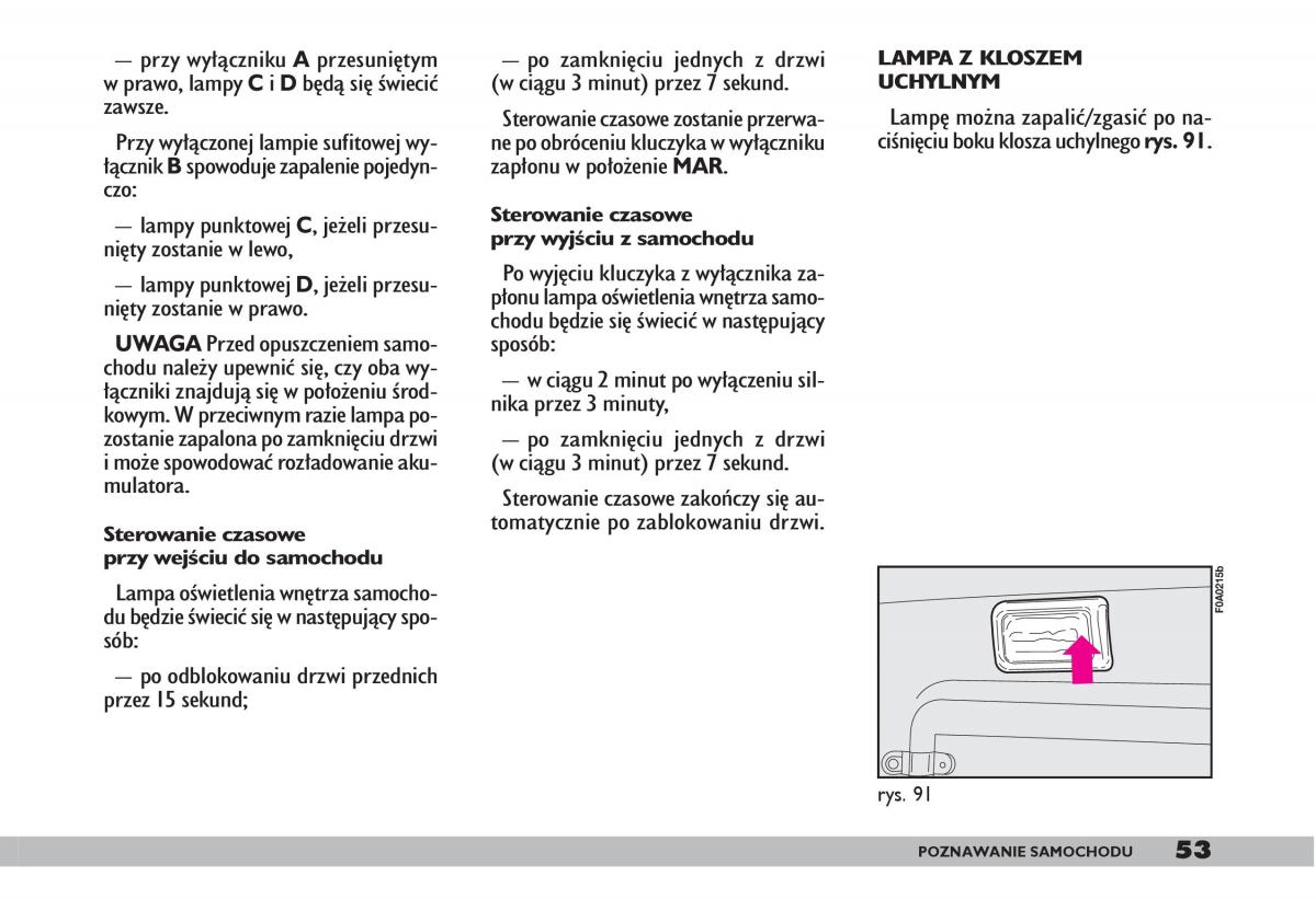 fiat Doblo I 1 instrukcja obslugi / page 55