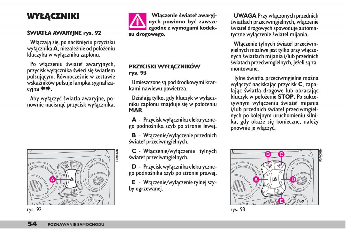 fiat Doblo I 1 instrukcja obslugi / page 56