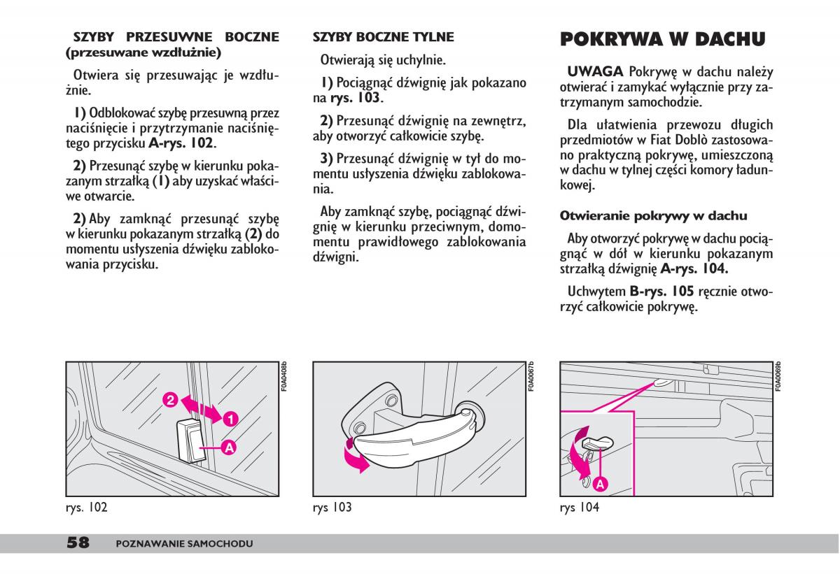 fiat Doblo I 1 instrukcja obslugi / page 60