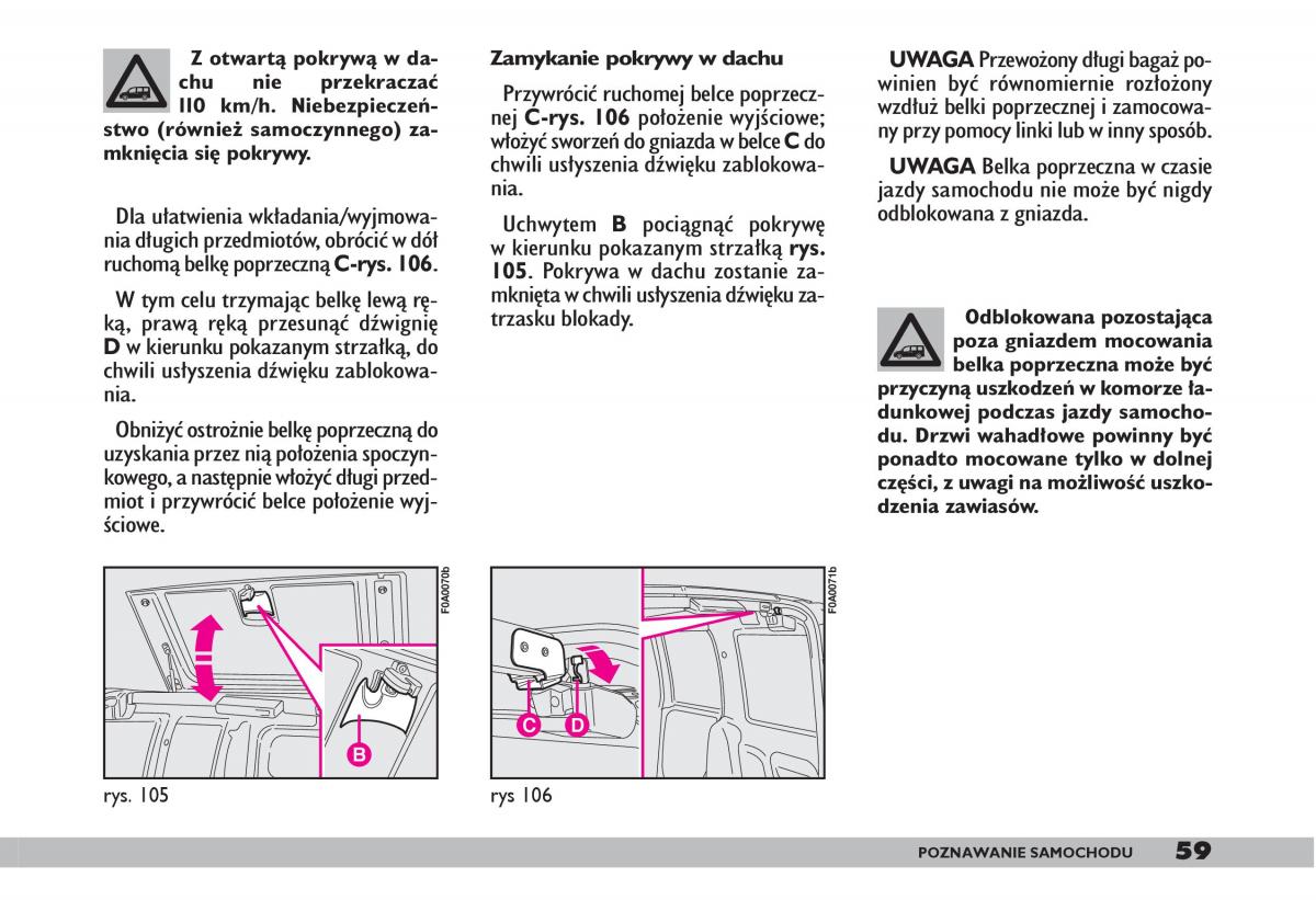 fiat Doblo I 1 instrukcja obslugi / page 61