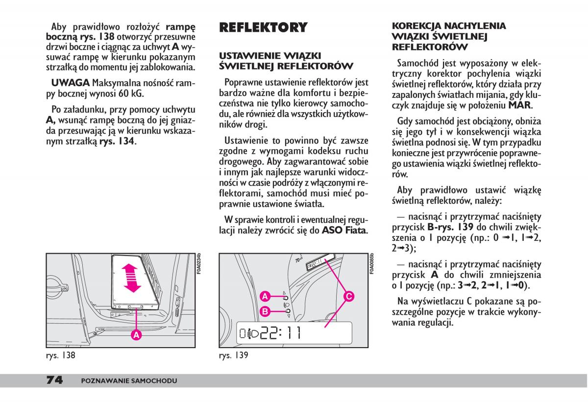 fiat Doblo I 1 instrukcja obslugi / page 76