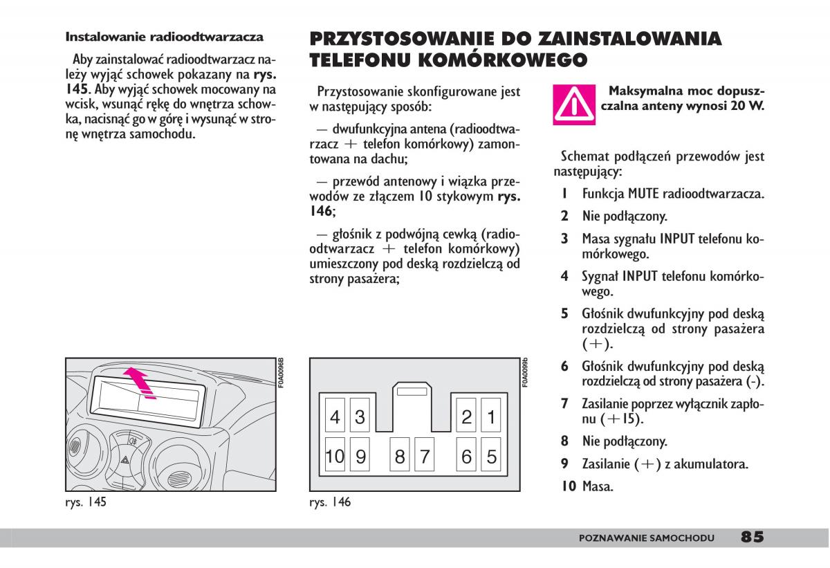 fiat Doblo I 1 instrukcja obslugi / page 87