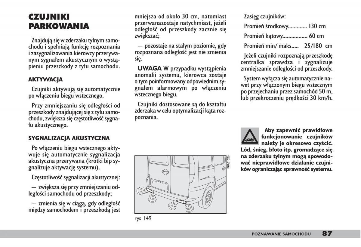 fiat Doblo I 1 instrukcja obslugi / page 89